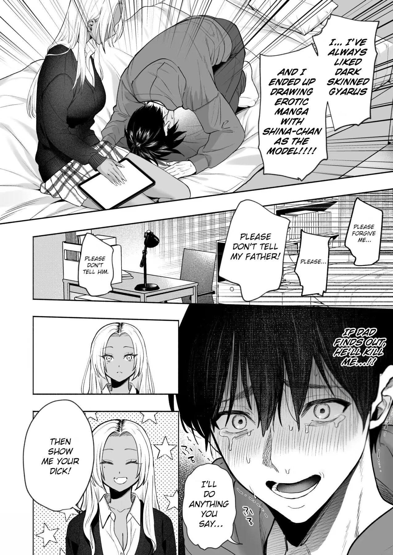 Hentai Manga Comic-My Black Gal Big Tits Stepsister Wants to Milk My Sperm Gently-Read-13